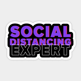 Social Distancing Expert Sticker